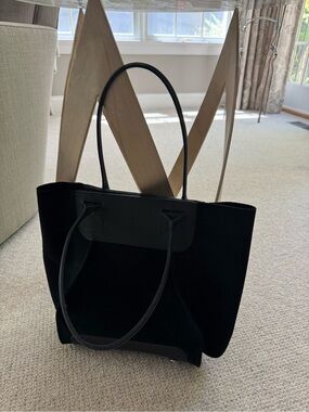 Graf Lantz Black Suede Tote